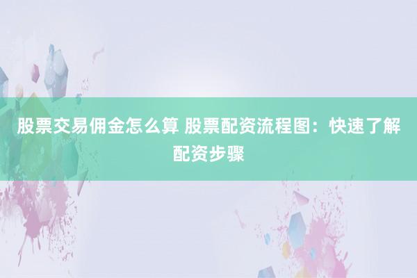 股票交易佣金怎么算 股票配资流程图：快速了解配资步骤