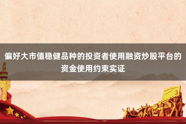 偏好大市值稳健品种的投资者使用融资炒股平台的资金使用约束实证