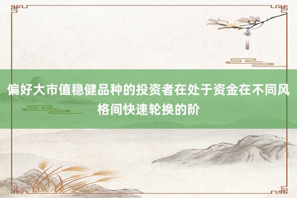 偏好大市值稳健品种的投资者在处于资金在不同风格间快速轮换的阶