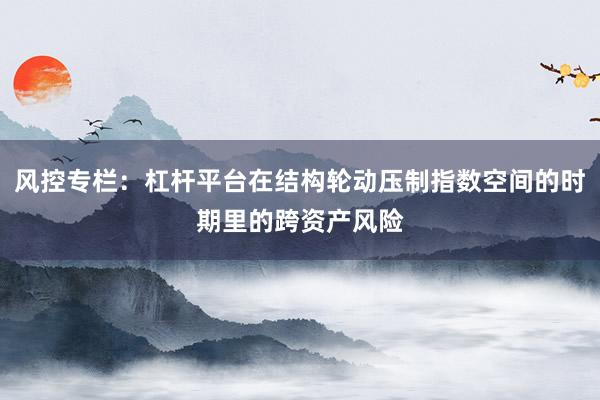 风控专栏：杠杆平台在结构轮动压制指数空间的时期里的跨资产风险